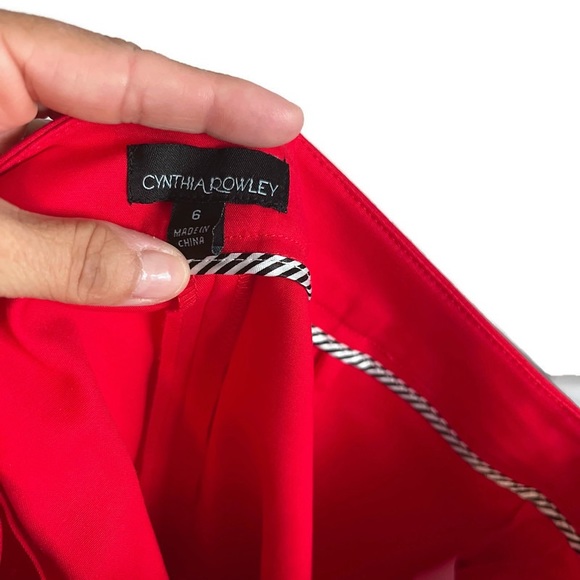 Cynthia Rowley red skirt size 6 - Picture 2 of 6